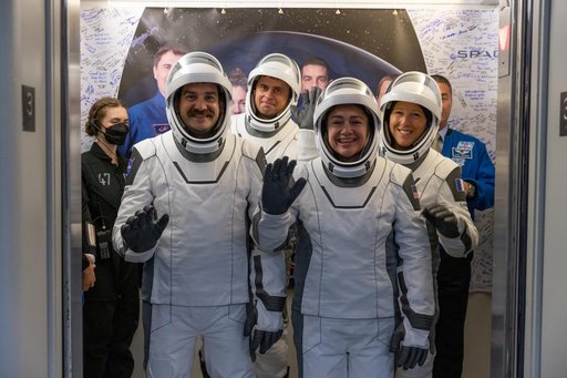 NASA's SpaceX Crew-12 - Suit-Up in ACQ