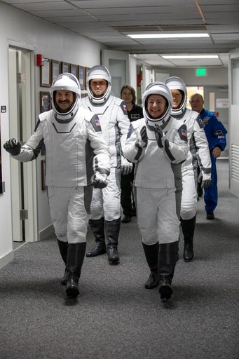 NASA's SpaceX Crew-12 - Suit-Up in ACQ