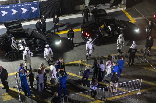 NASA's SpaceX Crew-12 - Suit-Up in ACQ