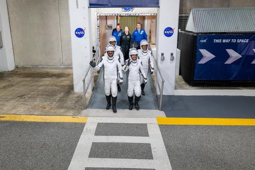 NASA's SpaceX Crew-12 - C7 Walkout