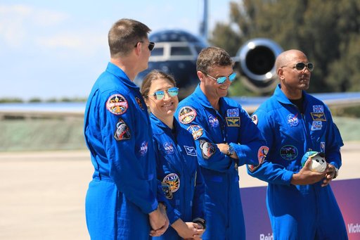 Artemis II Launch Crew Arrival at KSC