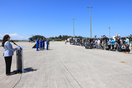 Artemis II Launch Crew Arrival at KSC