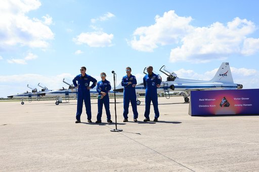 Artemis II Launch Crew Arrival at KSC