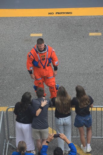 Artemis II Launch Day, Crew Suit-Up and Walkout