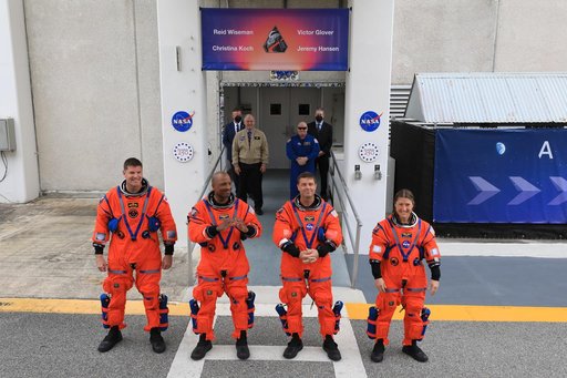 Artemis II Launch Day, Crew Walkout