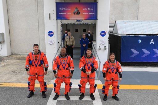 Artemis II Launch Day, Crew Walkout