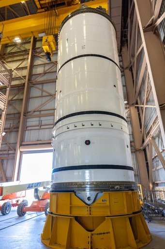 Artemis III SRB Arrival Unboxing - LH (Left Hand) Aft Booster Segment