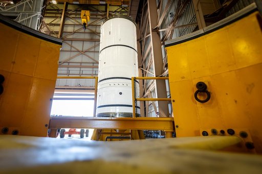 Artemis III SRB Arrival Unboxing - LH (Left Hand) Aft Booster Segment