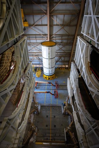Artemis III SRB Arrival Unboxing - LH (Left Hand) Aft Booster Segment