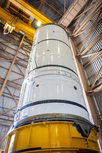 Artemis III SRB Arrival Unboxing - LH (Left Hand) Aft Booster Segment