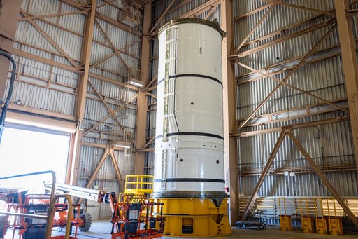 Artemis III SRB Arrival Unboxing - LH (Left Hand) Aft Booster Segment