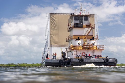 Artemis III Core Stage Arrival at KSC