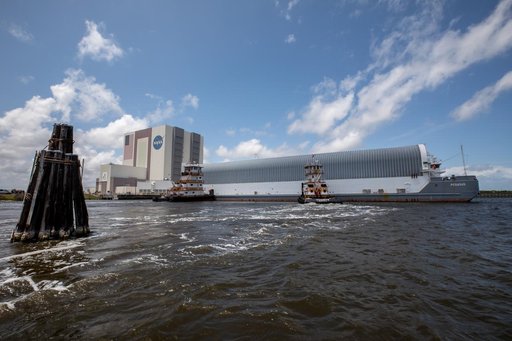 Artemis III Core Stage Arrival at KSC