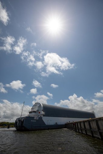 Artemis III Core Stage Arrival at KSC
