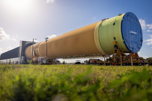 Artemis III Core Stage Arrival at VAB