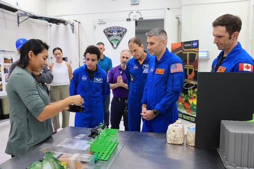 CCP Crew-13 Astronauts Tour Plant Processing Area