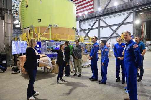 Commercial Crew-13 Astronauts in VAB