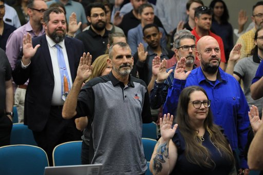 Swearing in Civil Servants at Kennedy