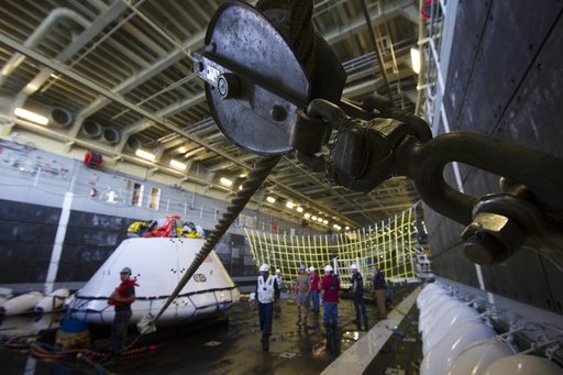 URT-3 At Sea Recovery Operation with Bolden