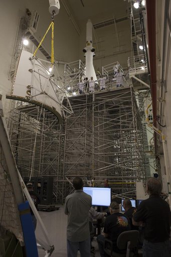 First Ogive Panel Installed on Orion