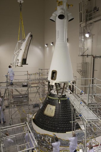First Ogive Panel Installed on Orion