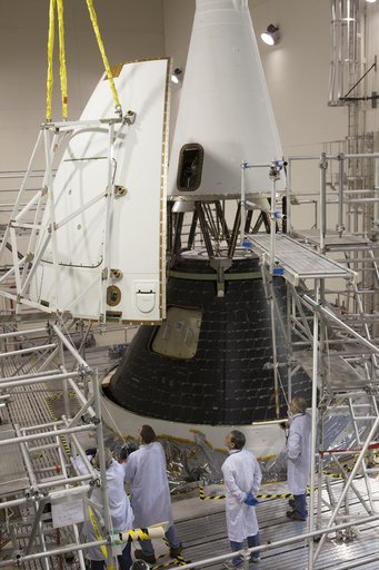 First Ogive Panel Installed on Orion