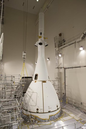 Last Ogive Panel Installed on Orion