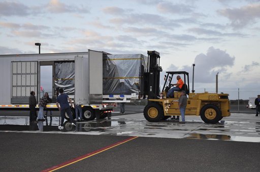 SMAP Spacecraft Arrives at Astrotech