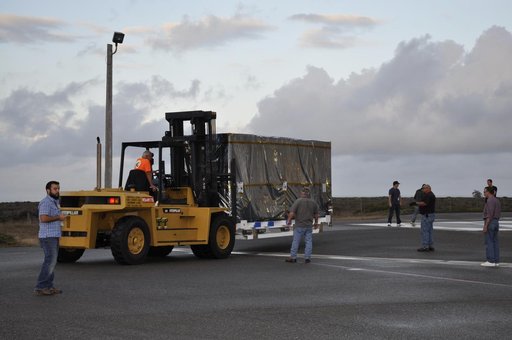 SMAP Spacecraft Arrives at Astrotech