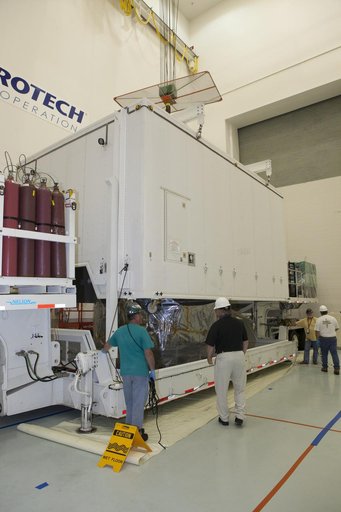 MMS Spacecraft Uncrated & Moved