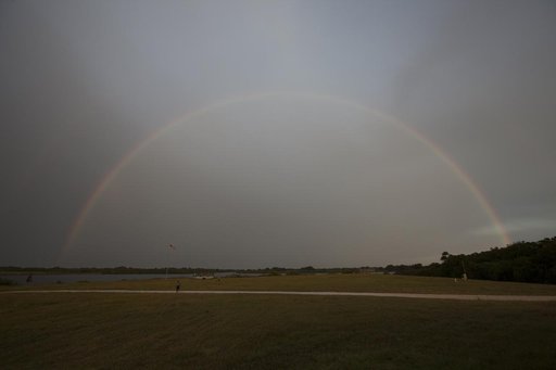 Rainbow over the Press Site