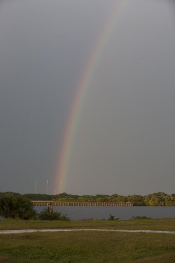 Rainbow over the Press Site