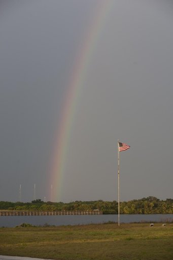 Rainbow over the Press Site