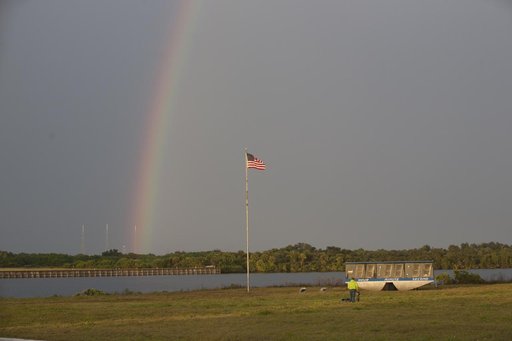 Rainbow over the Press Site