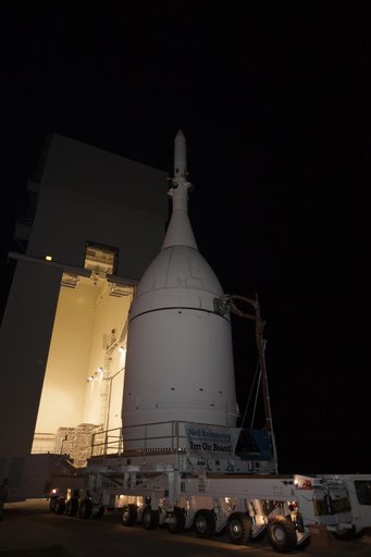 Orion Starts Roll to Launch Pad 37