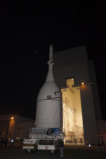 Orion Starts Roll to Launch Pad 37