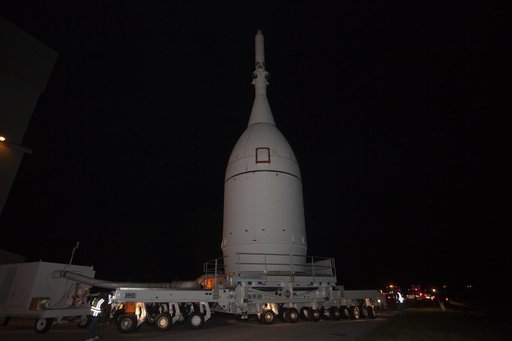 Orion Starts Roll to Launch Pad 37