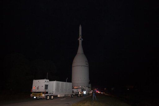 Orion Starts Roll to Launch Pad 37