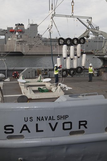 2nd Day of Loading Equipment for Orion Recovery