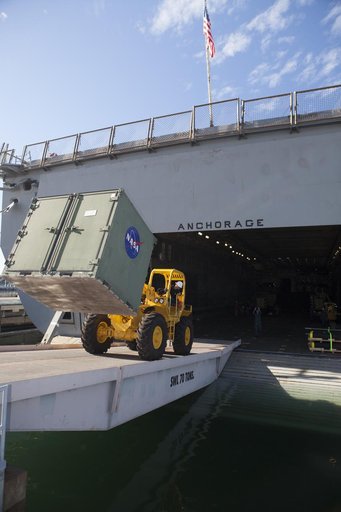 Third Day of Loading Equipment for the Orion Recovery.