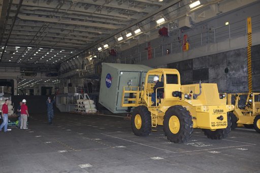 Third Day of Loading Equipment for the Orion Recovery.