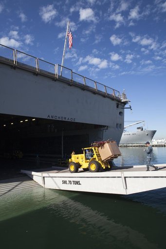Third Day of Loading Equipment for the Orion Recovery.