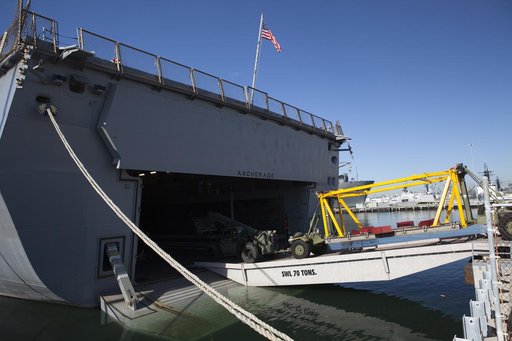 Third Day of Loading Equipment for the Orion Recovery.