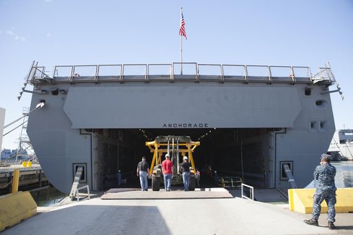 Third Day of Loading Equipment for the Orion Recovery.