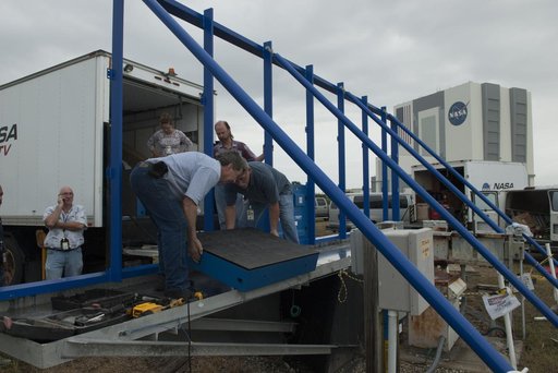 First of 24 LED Panels Installed in New Countdown Clock