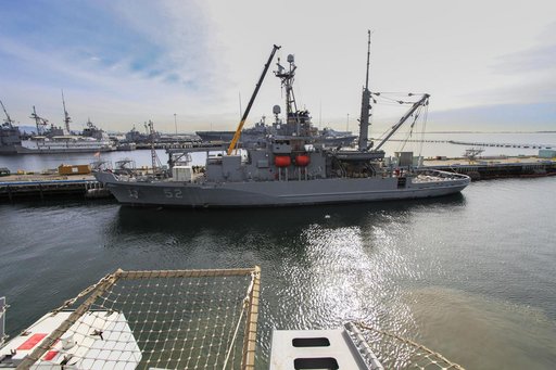 USS Anchorage Leaves Port for Launch of Orion