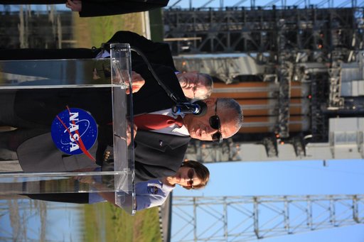 Charlie Bolden Talks to Media About Orion Mission