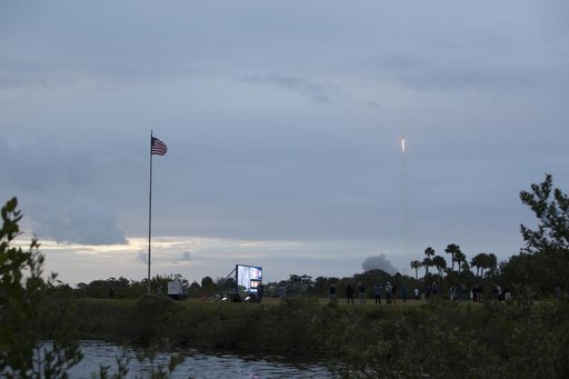 Orion EFT-1 Launch from Press Site Countdown Clock