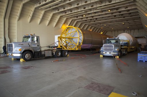 MMS Atlas V Booster Arrival & Move to ASOC