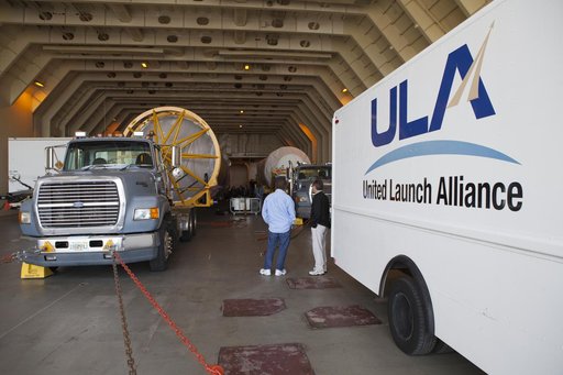 MMS Atlas V Booster Arrival & Move to ASOC